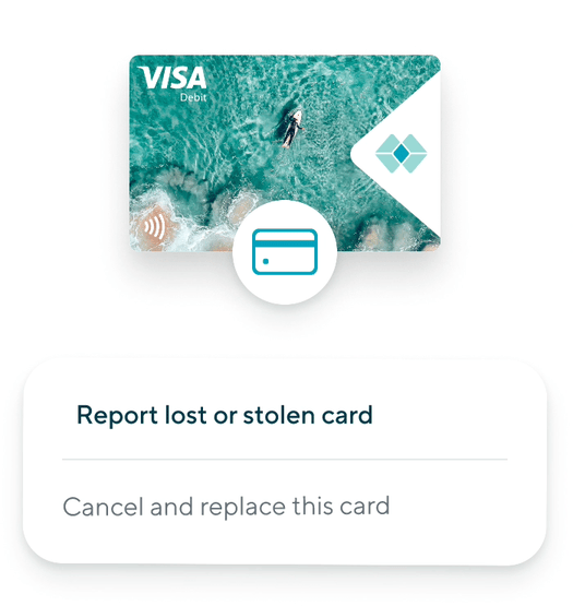 Report lost or stolen cards