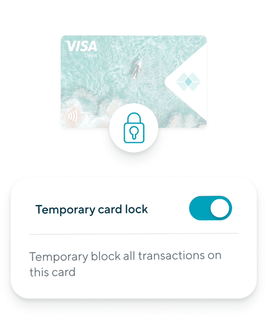 Temporary card lock